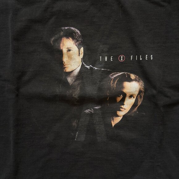 Cropped Vintage X-Files T-Shirt Labeled - Picture 1 of 2